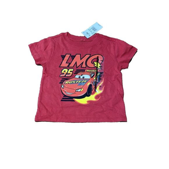 Disney Cars Lightning McQueen Toddler Boy Long Sleeve T-Shirt Size 18 Months - Picture 3 of 9